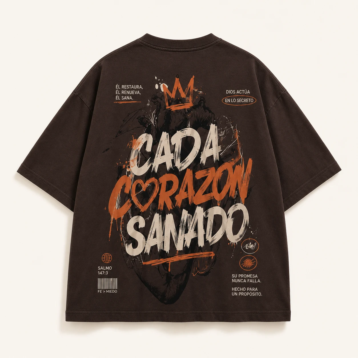 Camiseta Cada corazón sanado, vista posterior